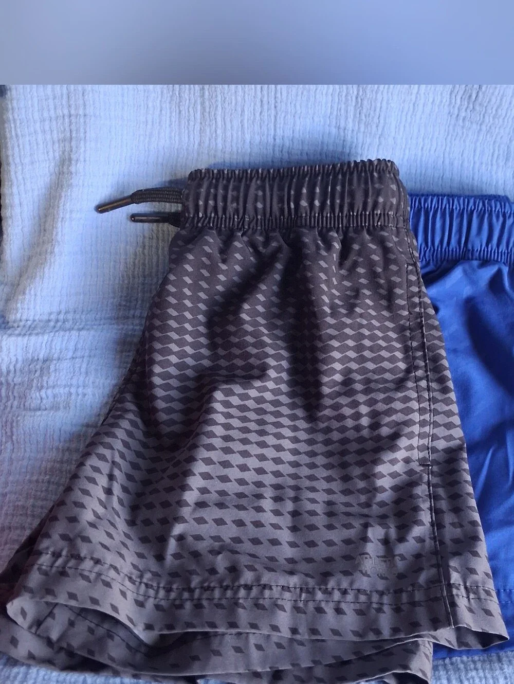 Athletic Works Blue & Gray Active Shorts Duo- Two Pair